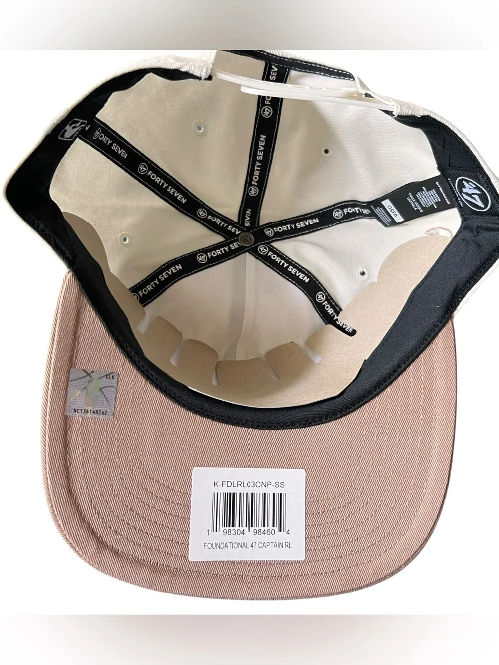 47 Brand Chicago Bulls Captain Snapback Hat Cream Pink NWT NBA OSFA
